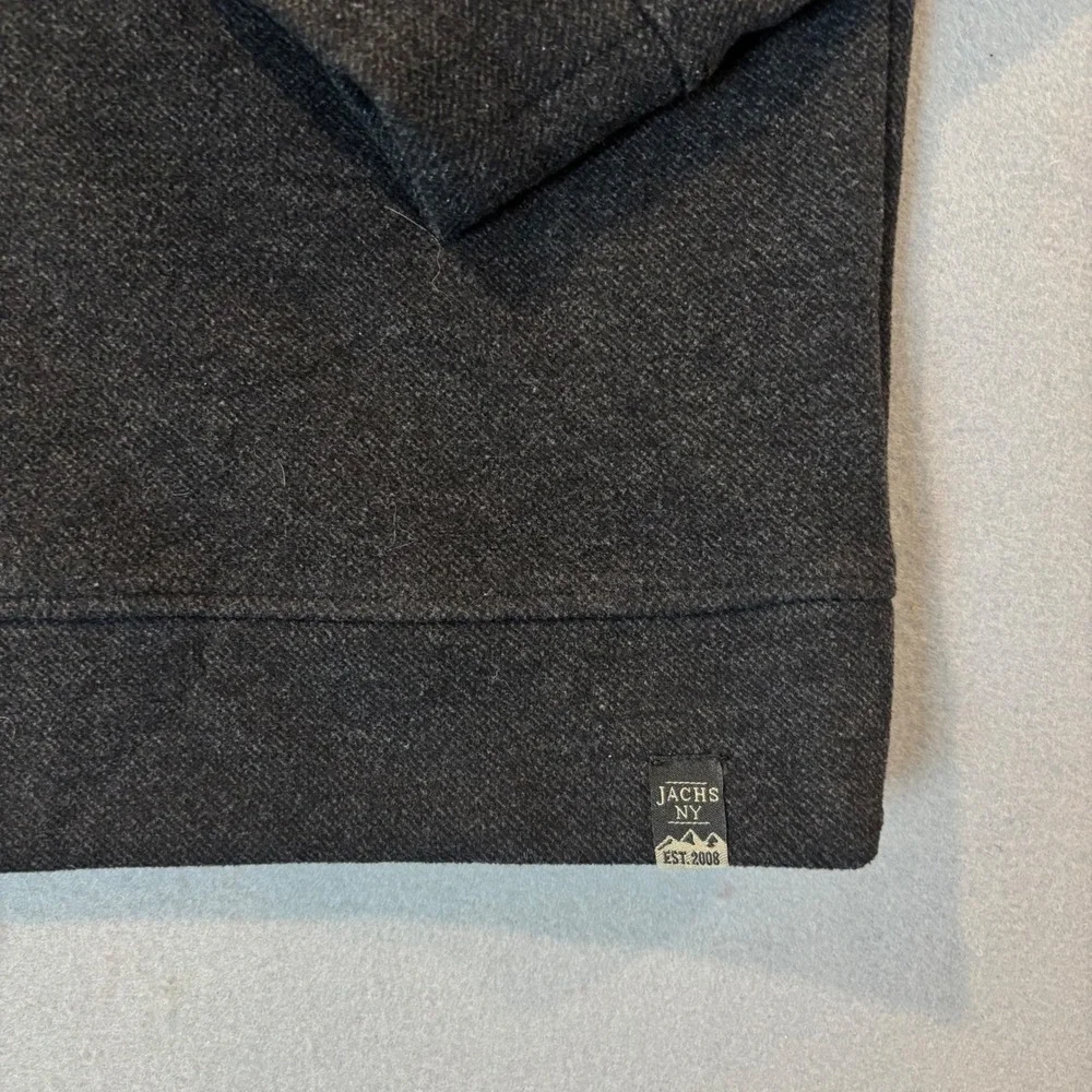 Jachs New York Mens Medium Charcoal Gray Heather Crewneck Sweatshirt Pullover